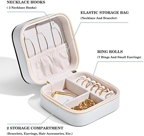 Mini Travel prenosiva torbica za nakit za prsten, privjesak, minđuše, kutija za organizatore ogrlica, rođendanski