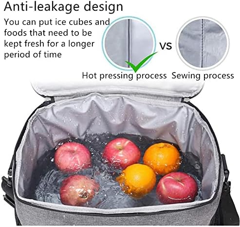 Sklopiva hladnjača izolovana torba za ručak nepropusna meka prenosiva torba 15L za aktivnosti na otvorenom