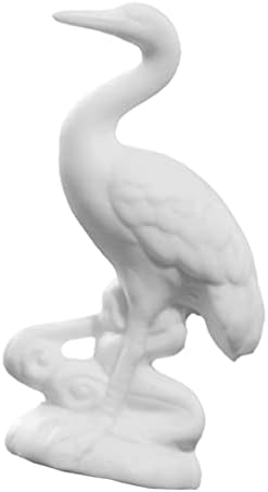 Veemoon kućna dekora Keramička dizalica figurica kran vrt statua keramika patine heron ptice umjetnički