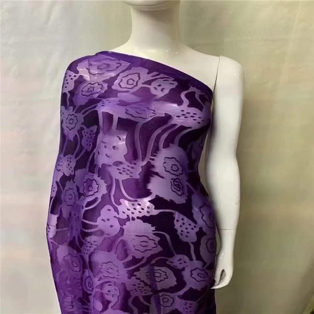 Afrička Čipkasta Tkanina 5 Metara! Najljepša svilena čipkasta tkanina saten za haljine dolazak Afrička svilena