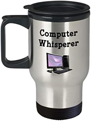 Kompjuterska šapar - šolja za kafu računara - smiješna čaja vruća kakao kafa izolirana šalica - novost rođendan