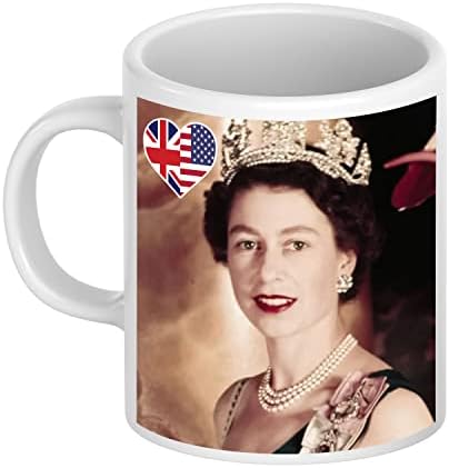 Keramička šolja kraljice Elizabete, šolja za kafu kraljice u znak sećanja na englesku kraljicu slavnih 70