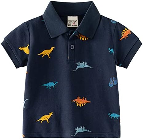 Termalna košulja za Toddler Summer Toddler Boys Girls Kratki rukav Crtani printova T majica Tops Boys Odeća