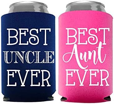 Najbolja tetka i ujak ikad mogu hladniji, set od 2, 1 ružičaste i 1 mornarsko plavo pivo, novim tetkim poklonima,