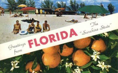 Pozdrav iz, Florida razglednica