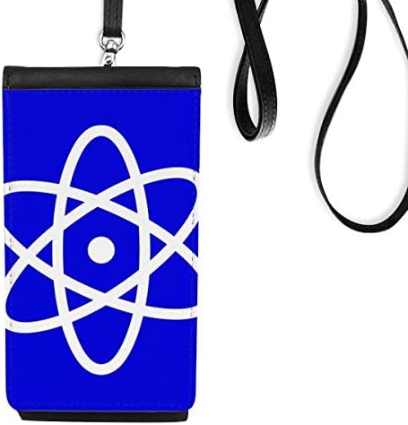 Paket plavi kvadratni upozorenje Označi novčanik torbica viseće mobilne torbice crnog džepa