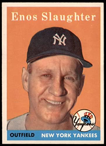 1958 TOPPS 142 Enos klanje New York Yankees VG / Ex Yankees