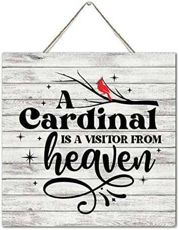 Kardinal je posjetitelj sa nebeskih svjetskih znakova za vješanje drva za veš zid Décor Wood Plaketing antikne