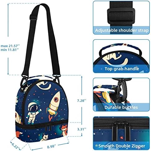 Astronaut i kosmički uzorak izolovana lako Zip Lock ponovo Zapečatljiva torba za ručak za Bento kutije piknik