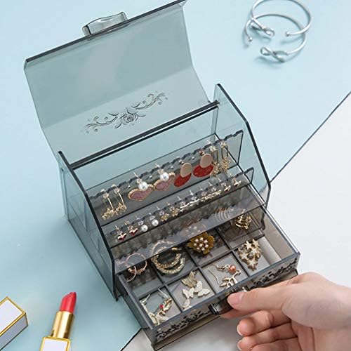 Cabilock naušnica nakit kutija nakit akrilni nakit Organizator šminke jasan nakit slučaj naušnice prstenovi