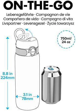 Ion8 Boca za sport / bicikl - Propuštena boca za vodu i BPA - Odgovara kutijama za ručak, torbe, držači
