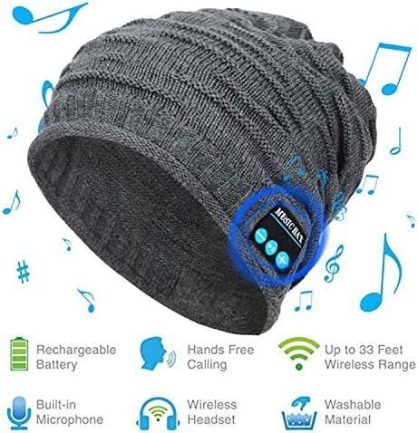 Bluetooth Beanie Hat 5.0 Bežični slušalice Music Hats sa ugrađenim mikrofonom Zimska šešir Topla skijaška