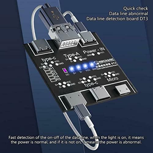 Brzo otkrijte DT3 USB kabel podataka za tester za brzo detektor Tool PCB ploča za mikro tipu C