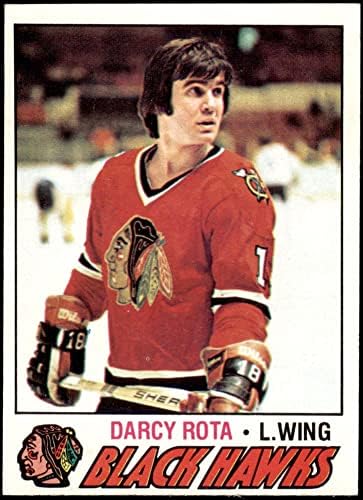 1977. topps 117 Darcy Rota Chicago Blackhawks Ex / Mt Blackhawks