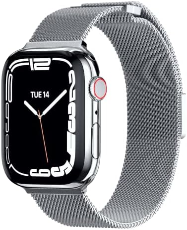 Swicheasy Premium mreža magnetska jabučna satova - Milanski petlja od nehrđajućeg čelika za Apple Watch