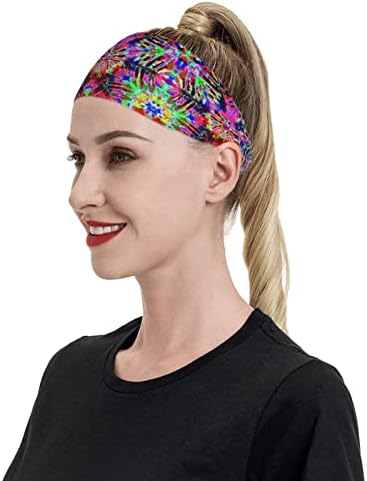 Tie Dye Sports Headbands vlaga Wicking Beach Headbands Women's Man's Beach Headbands Women for Running Cycling