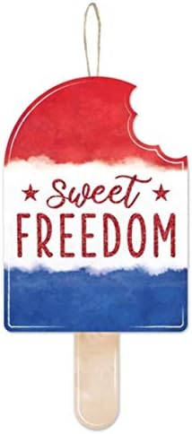 Craig Bachman 13 Drveni vitl: Slatka sloboda - Patriotsko ljeto Slatko slobode Popsicle Wood zidni ili vrata