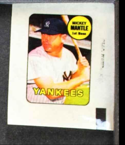 1969 TOPPS Mickey Mantle New York Yankees Ex / Mt Yankees