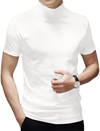 Muške modne majice sa majicama sa dugim rukavima pulover džemper Osnovni dizajnirani potkošulja Slim Fit