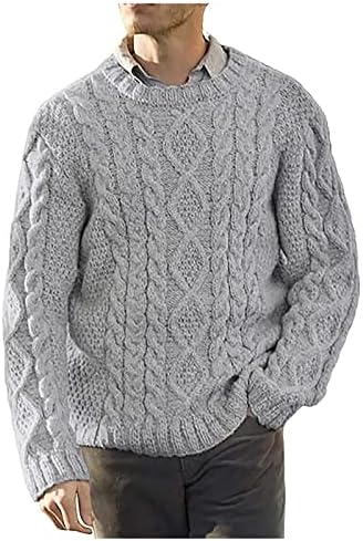 Proljetni i jesenski džemper za muškarce Ležerne prilike dugih rukava traka s prugama Slim Fit udoban džemper