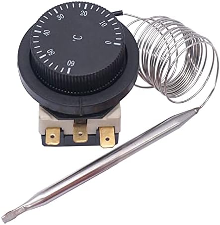 HKTS 1NC 1NO 250V / 380V 16A 0-60 ℃ Prekidač temperature Prekidač za kontrolu temperature Kapilarni termostat Kontrolirani regulator temperature senzor 0-60C