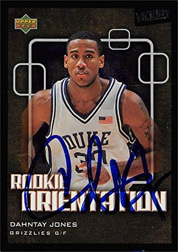 Dahntay Jones Autographing Basketball Card 2003 Gornja paluba Victory Rookie Orijentacija 120 - AUTOGREME