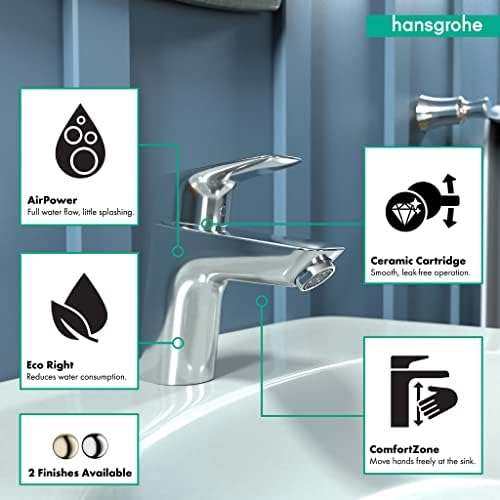 Hansgrohe Logis Moderni male protok uštedu vode 1-ručka 1 5-inčna slavina za sudop u kupaonici u Chromeu,