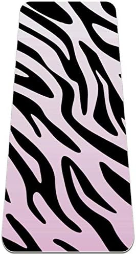 Siebzeh crno-bijela Zebra Texture Premium Thick Yoga Mat Eco Friendly gumeni Health&fitnes neklizajuća prostirka