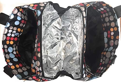 Nicole Miller izolovana torba za ručak –otvorena hladnjača Ice Bag kutija za ručak za hranu sa držačem za