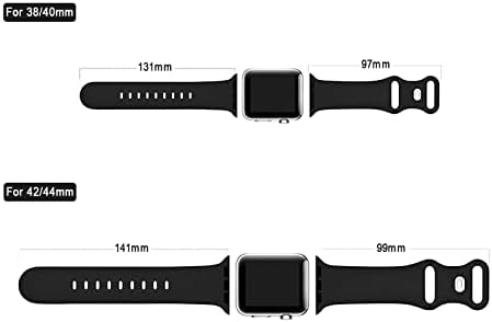 Pride Rainbow Watch Band Kompatibilan sa jabukom 38 mm 40mm 41mm 42mm 44mm 45mm Silikonski ručni ručni remen