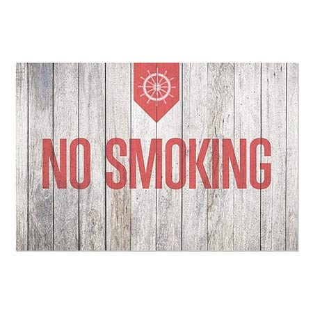CGsignLab | Ne pušenje -nautično drvo prozor Cling | 27 x18