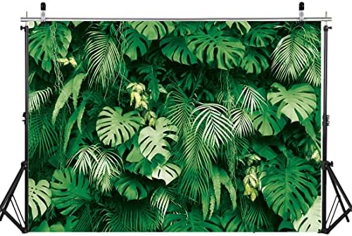 Tropsko palmino lišće pozadina za fotografiju za sliku 8x6ft ljetne Safari biljke u džungli foto pozadina