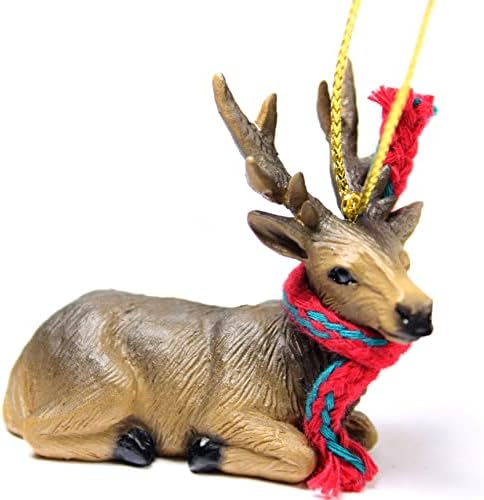 Koncepti razgovora Elk sitni minijaturni minijatura Jedan božićni ornament Bull - divan!