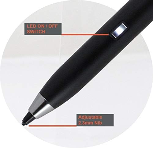 Bronel Crna fina tačaka Digitalna aktivna olovka za stylus kompatibilna sa zmajnim dodirom 10 tableta