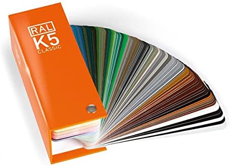 Ral K5 Tabela boja, 215 uzoraka boja za cijelu stranicu, sjaj, 8 jezika