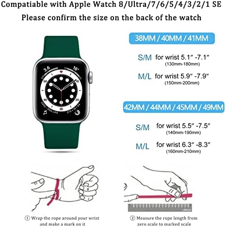 Tefloty pletenica Solo petlja Kompatibilna sa Apple Watch Band 38mm 40mm 41mm 44mm 45mm 49mm 42mm za muškarce