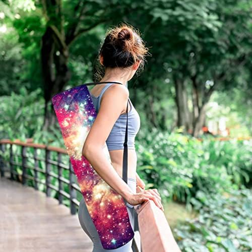 RATGDN Yoga Mat torba, Galaxy Nebula Star Dust Exercise Yoga Mat Carrier full-Zip Yoga Mat torba za nošenje